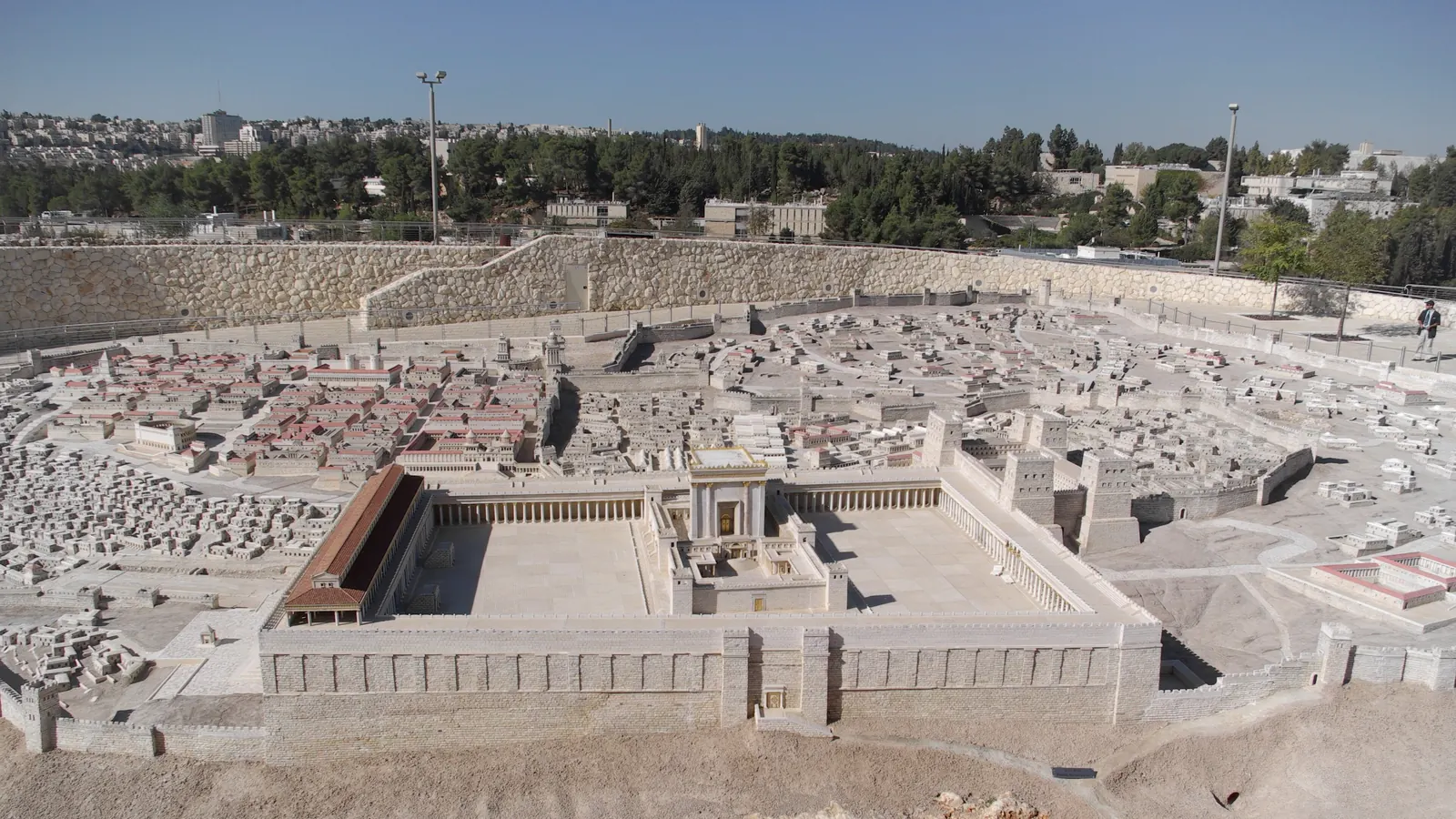The Second Temple in the scale model of ancient Jerusalem at the Israel Museum