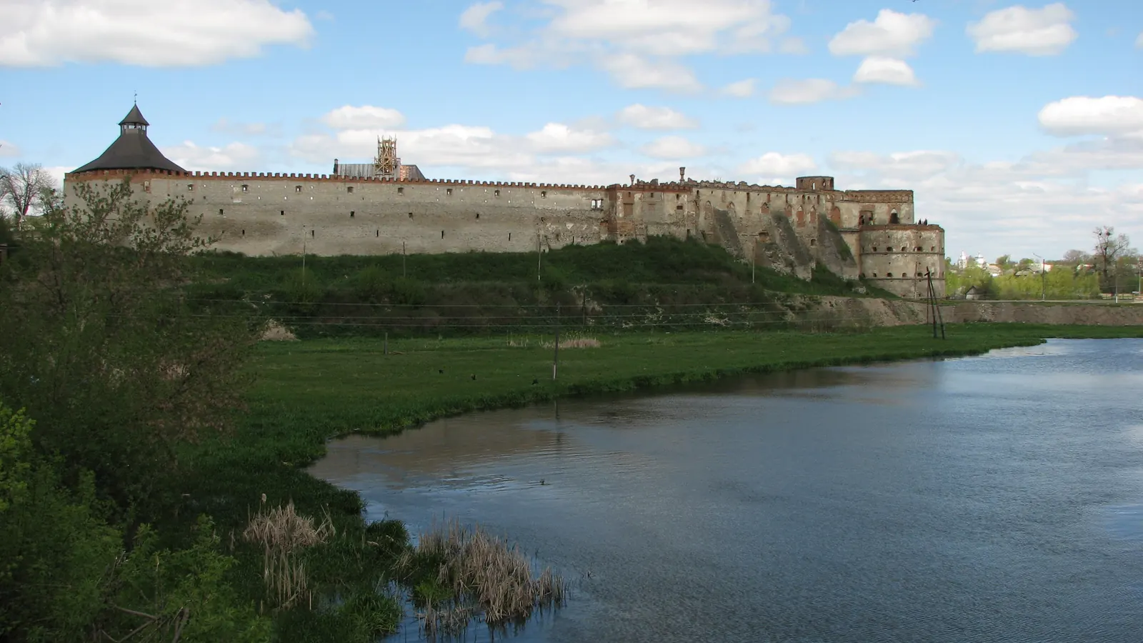 Medzhybizh Castle above the river in Ukraine, hometown of the Baal Shem Tov