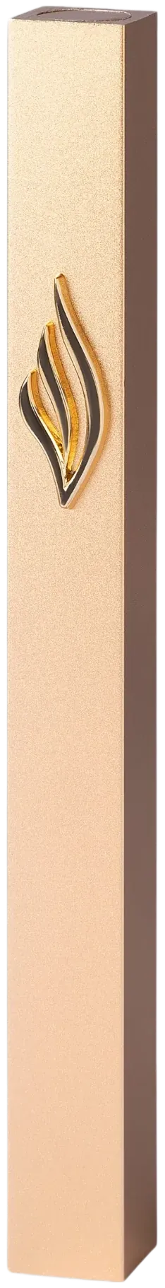 Aluminum mezuzah case with metal shin, 15 cm